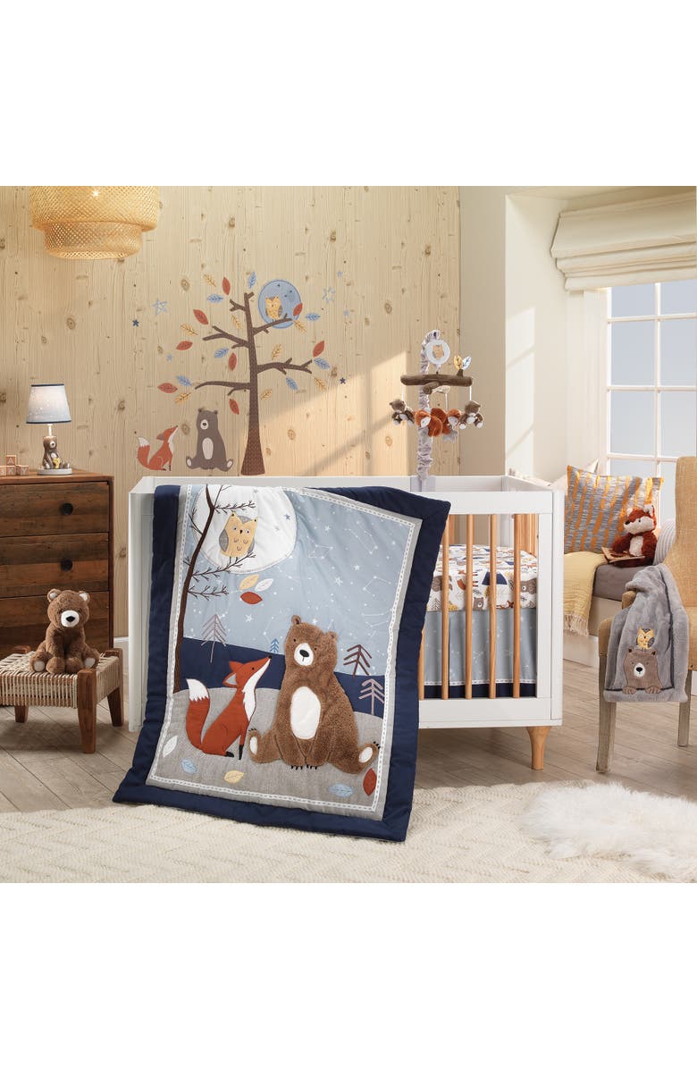 Lambs & Ivy Sierra Sky Plush Bear Stuffed Animal Toy Plushie - Wally, Alternate, color, Brown