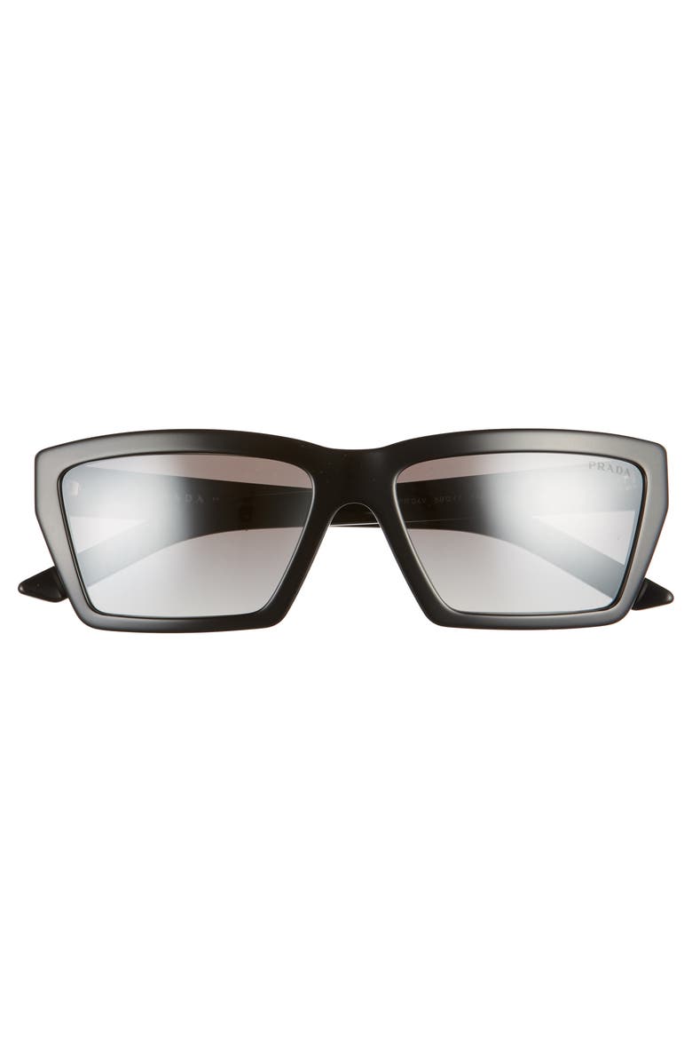Prada 59mm Rectangle Sunglasses, Alternate, color,