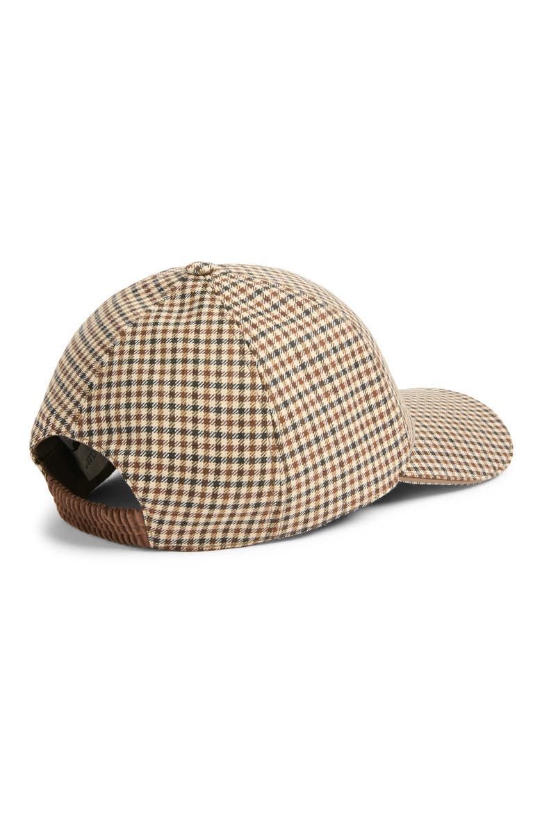 Check Wool Baseball Cap, Alternate, color, MICRO CHECK