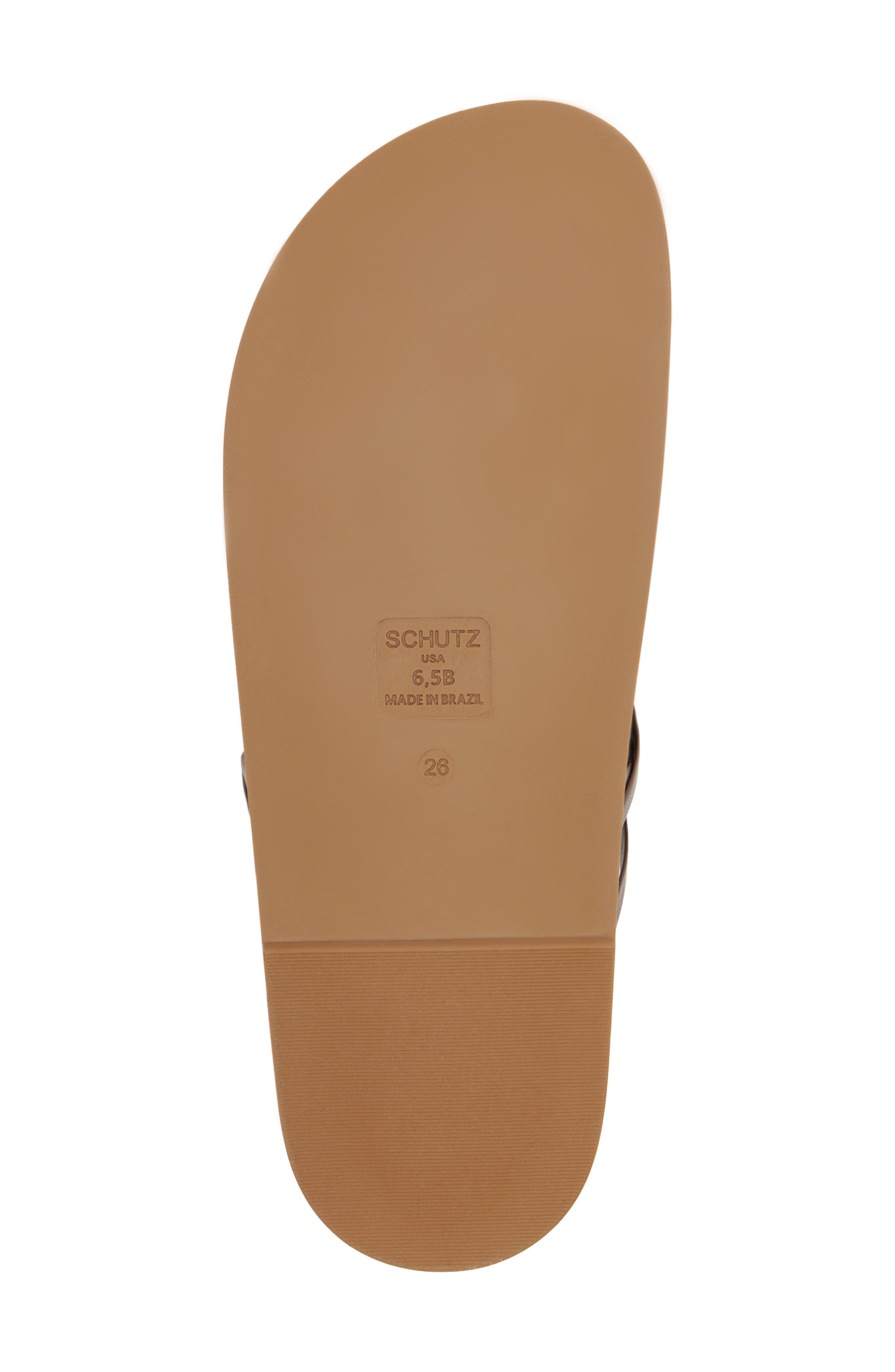 Schutz Tara Sporty Braided Sandal, Alternate, color, Chestnut Brown