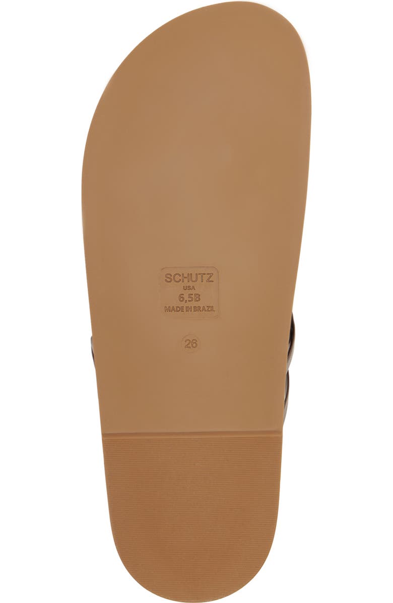 Schutz Tara Sporty Braided Sandal, Alternate, color, Chestnut Brown