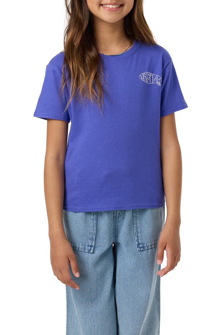 Kids' Board Angie Graphic T-Shirt, Main, color, ROYAL