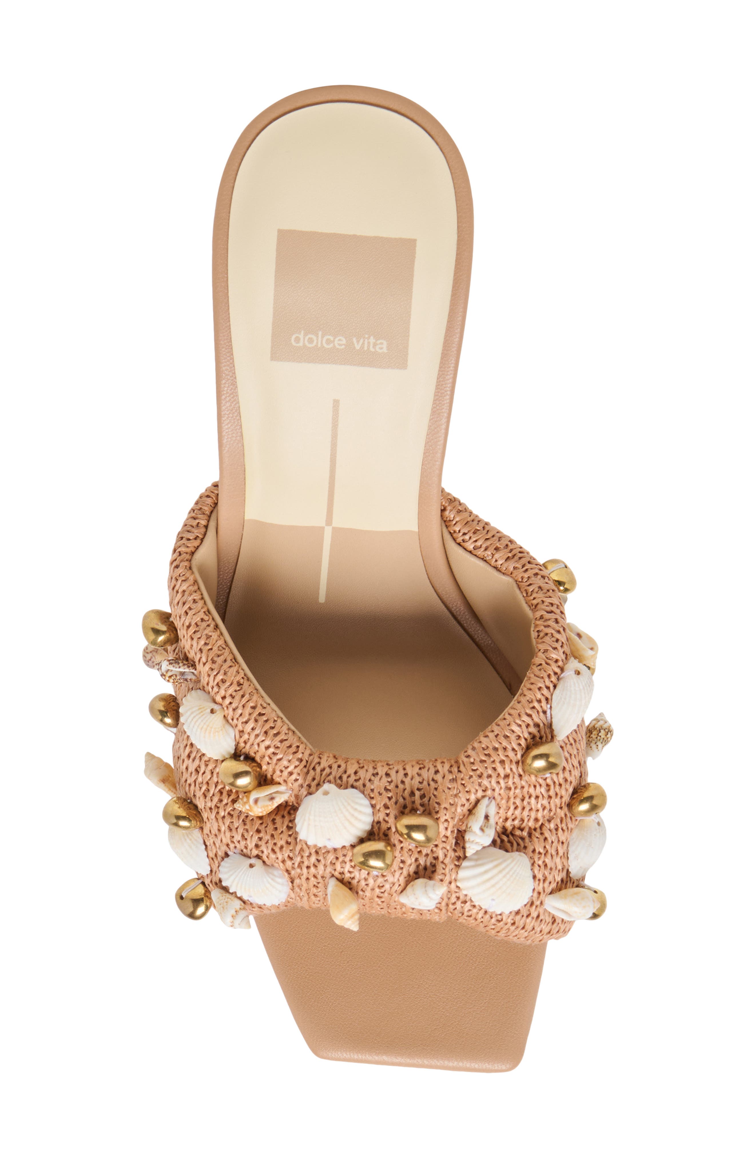 Dolce Vita Tylah Sandal, Alternate, color, Toffee Beaded Raffia