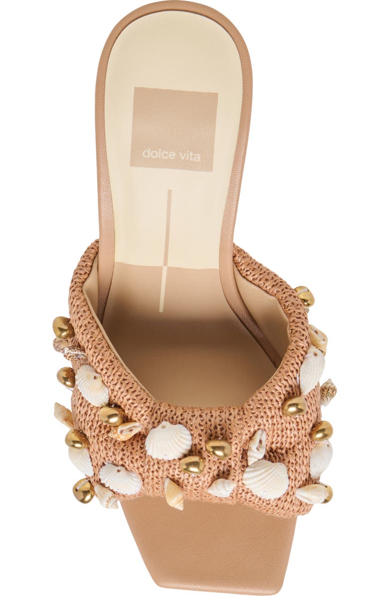 Dolce Vita Tylah Sandal, Alternate, color, Toffee Beaded Raffia