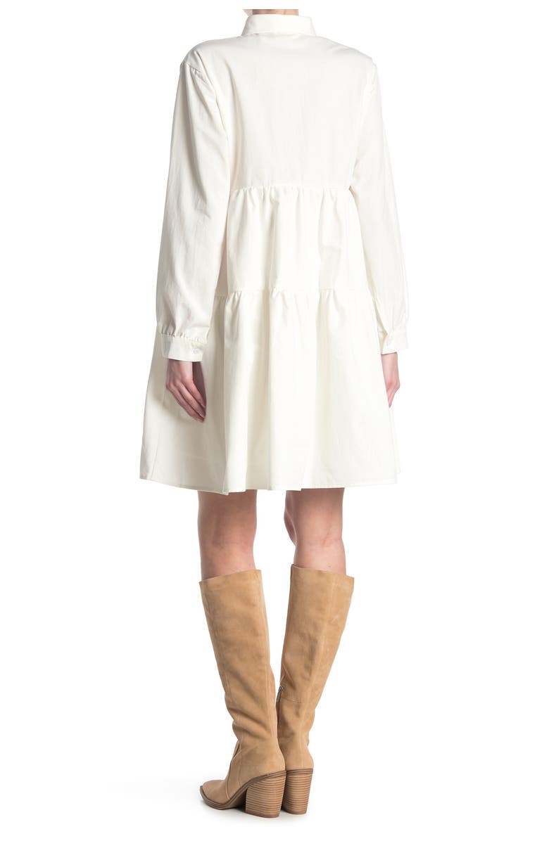 MELLODAY Long Sleeve Babydoll Dress, Main, color, 