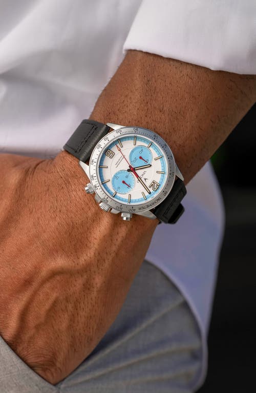 Vincero The Apex Chronograph Leather Strap Watch, 42mm