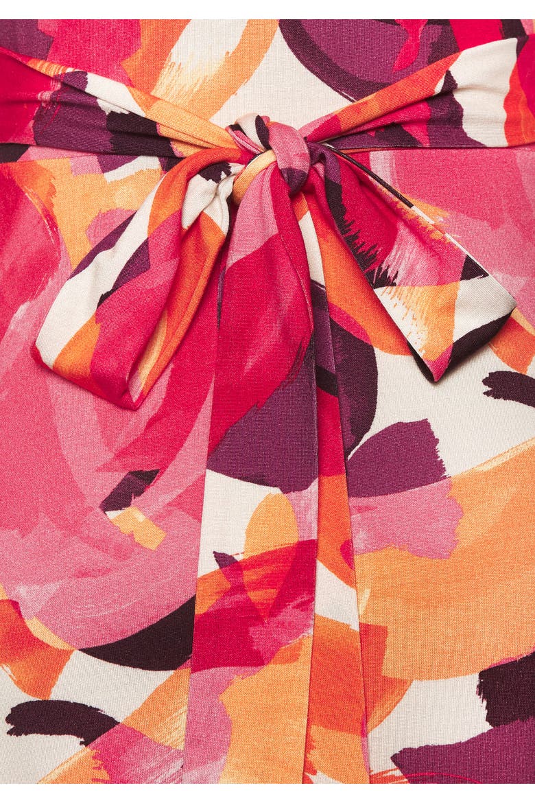 Handkerchief Hem Dress, Alternate, color, Pink-Printed