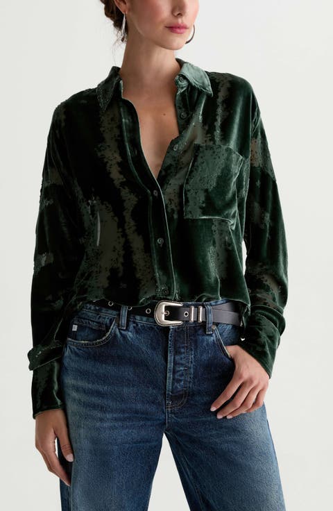 Sawtelle Burnout Velvet Shirt