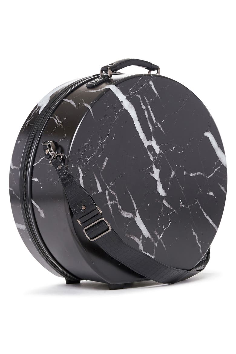 Baye Large Hardcase Hat Box, Alternate, color, MIDNIGHT MARBLE