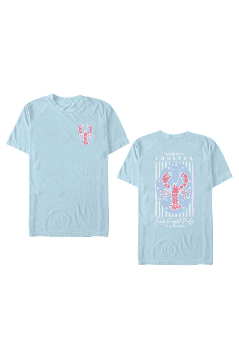Men's Lost Gods American Portland Lobster  Graphic T-Shirt, Main, color, Light Blue