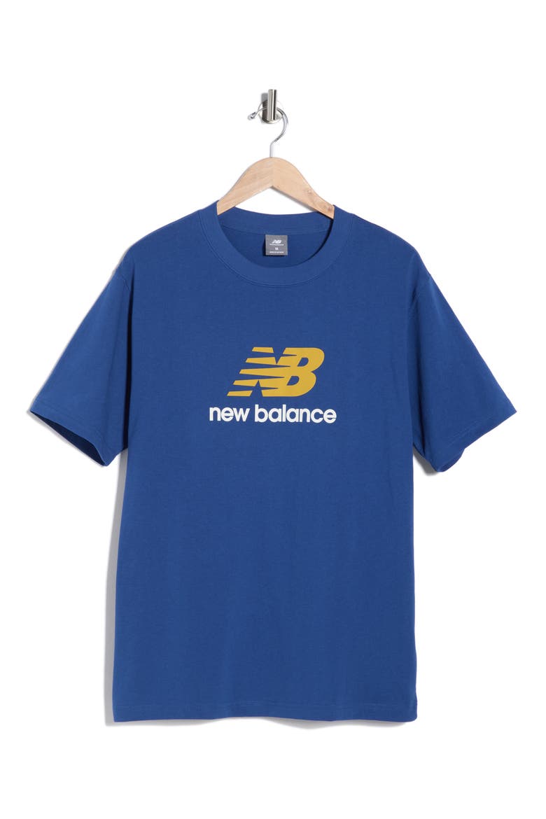 Athletics Logo Graphic T-Shirt, Alternate, color, GALAXY BLUE