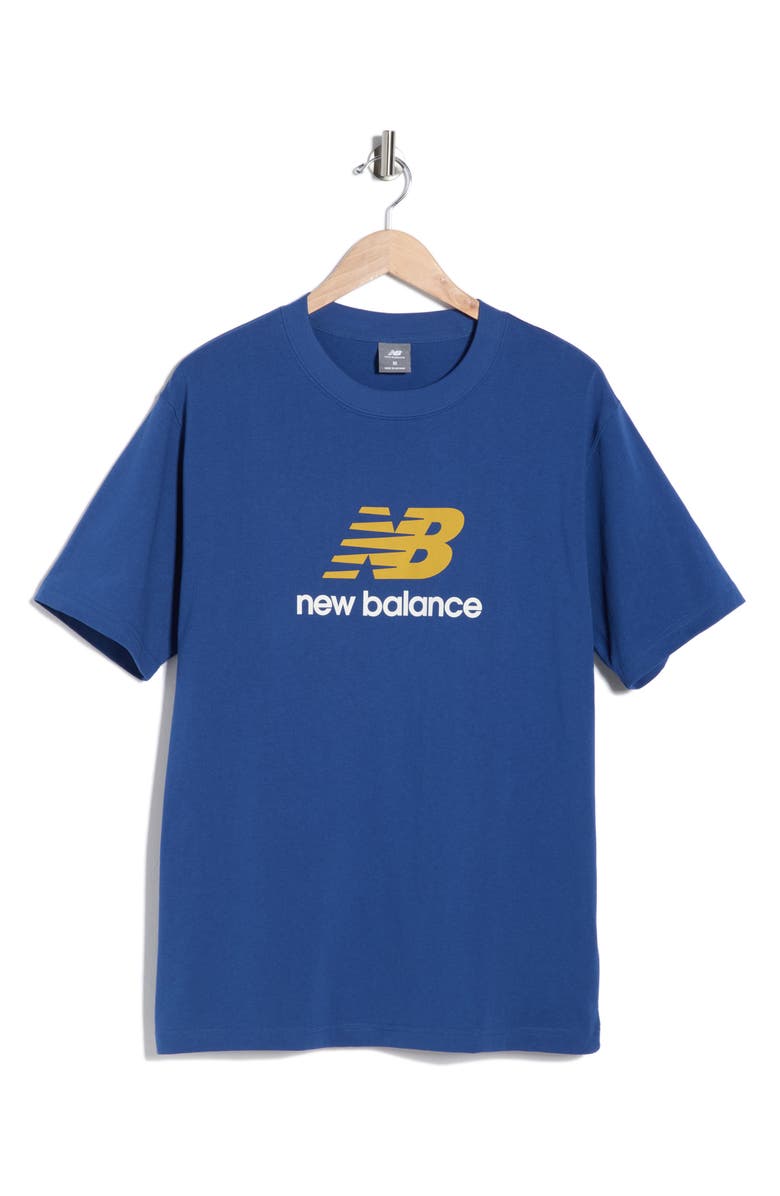 New Balance Athletics Logo Graphic T-Shirt, Main, color, Galaxy Blue
