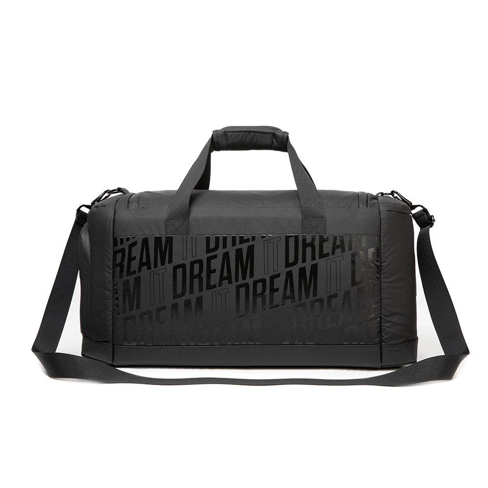 Cubitt Duffle Bag Waterproof Gym & Travel Duffle, Lightweight with Shoe Compartment, Alternate, color, Obsidian Black