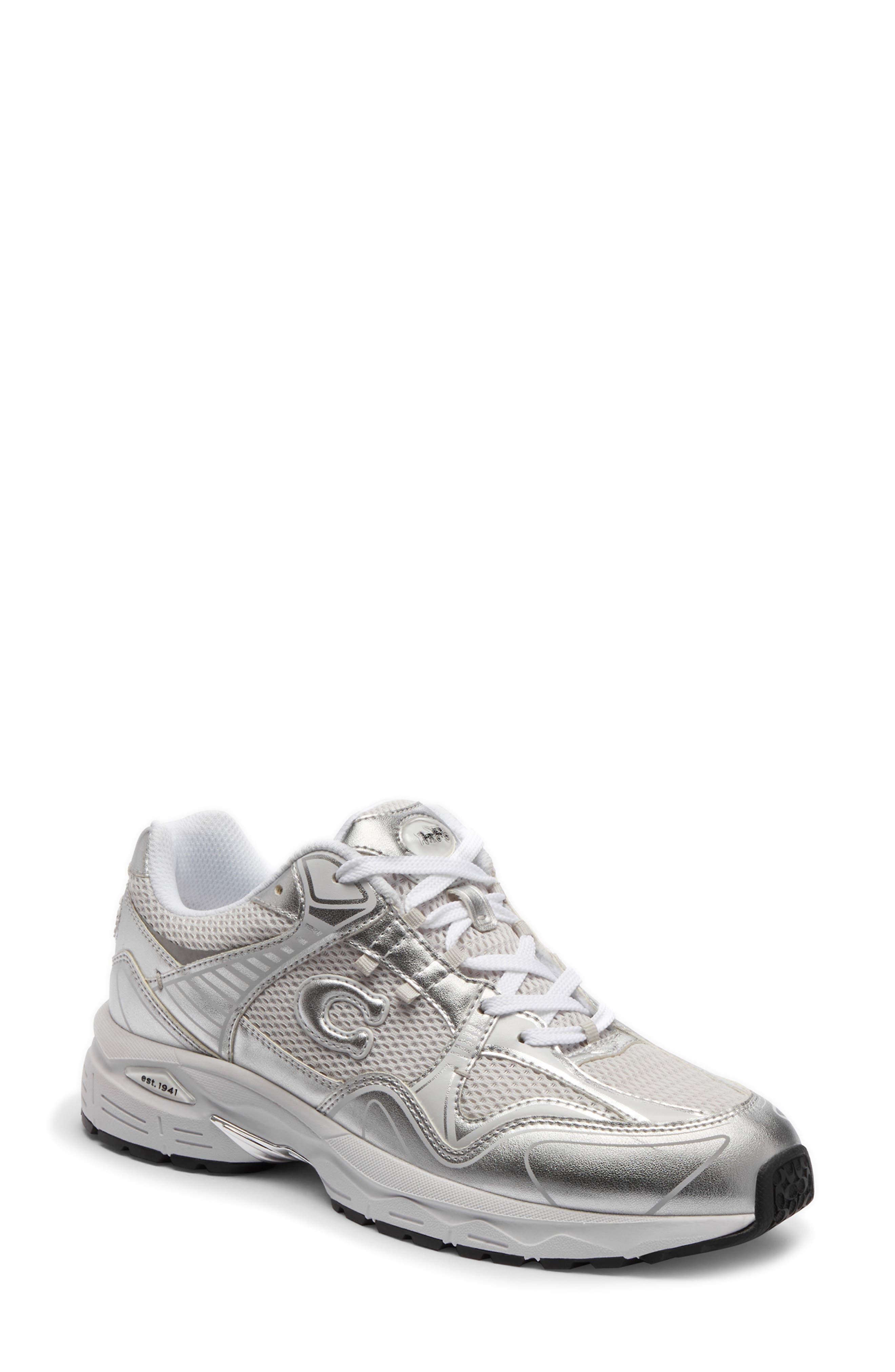 COACH C301 Metallic Sneaker, Main, color, 