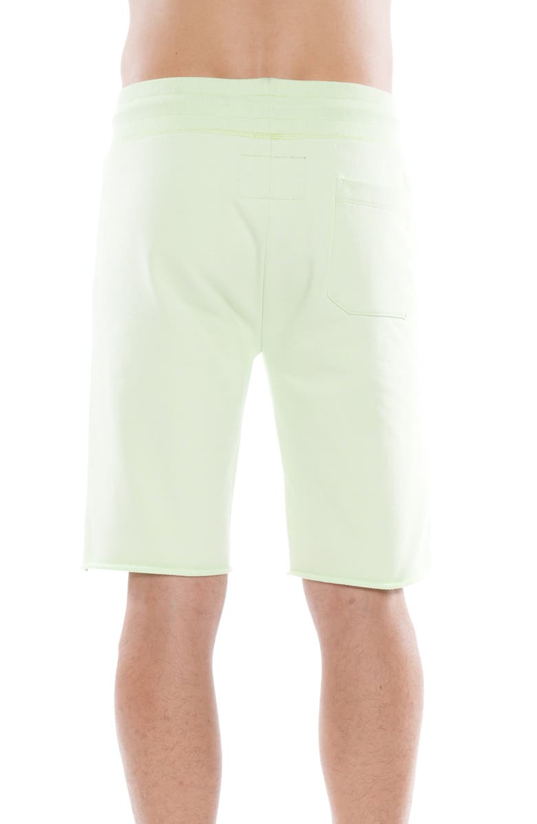 Cult of Individuality Graphic Cotton Sweat Shorts, Alternate, color, Patina Green