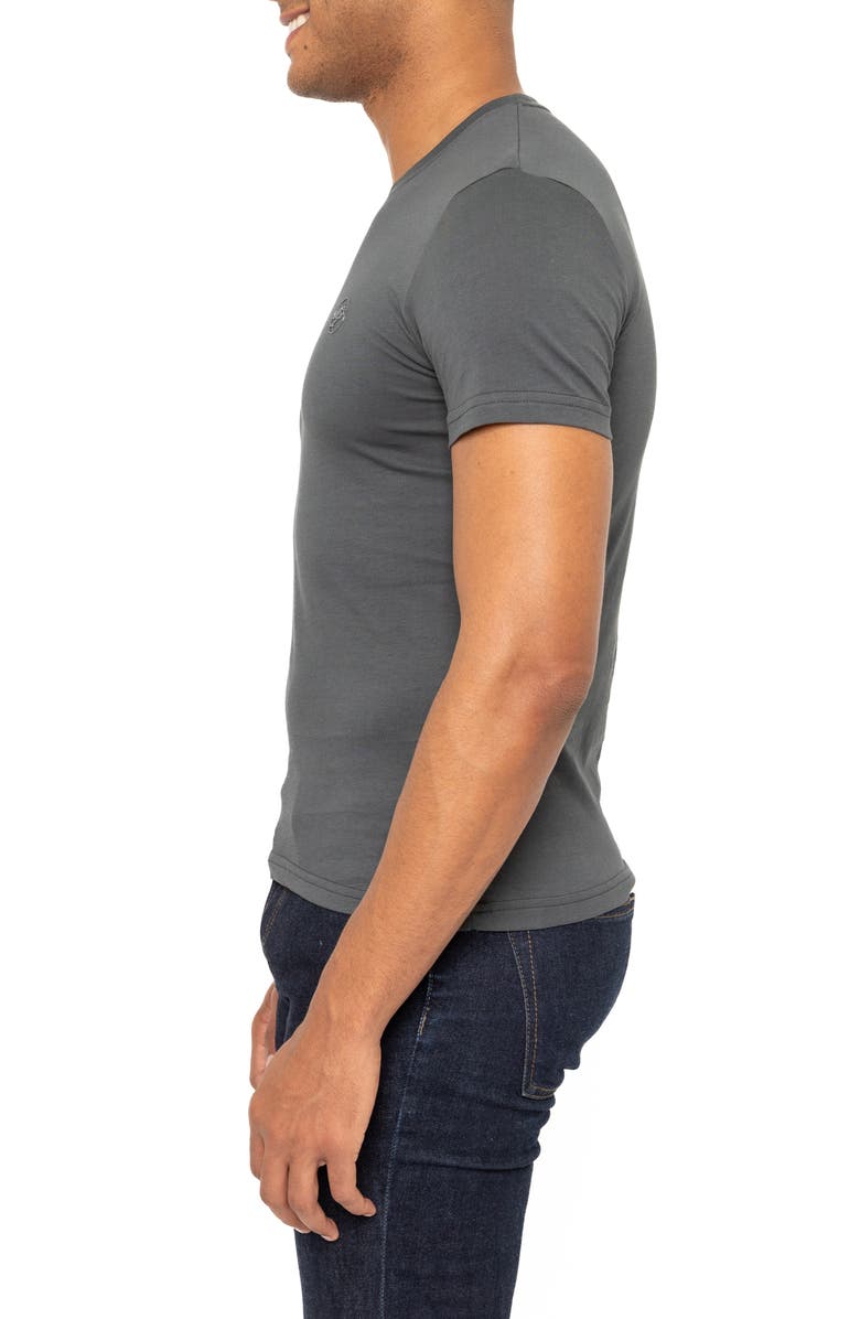 VELLAPAIS Amiens Crewneck Cotton T-Shirt, Alternate, color, Grey