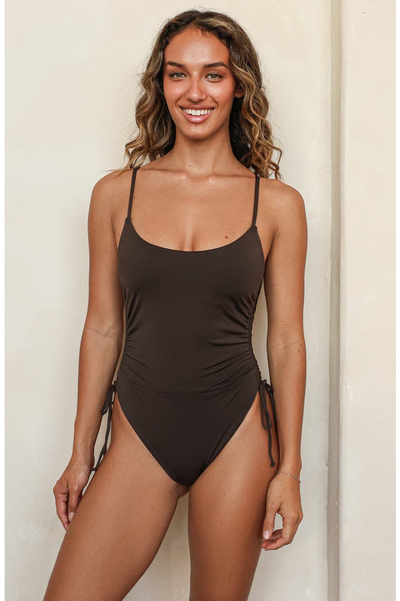 Swell One Piece, Main, color, Turkish Coffee