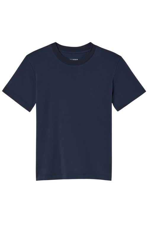 M.m.lafleur Leslie Organic Pima Cotton T-shirt In Blue