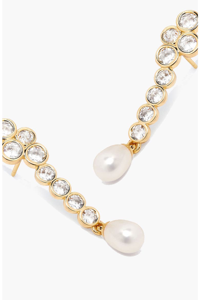 Drop Averi Crystal Earrings in Gold, Alternate, color, Gold