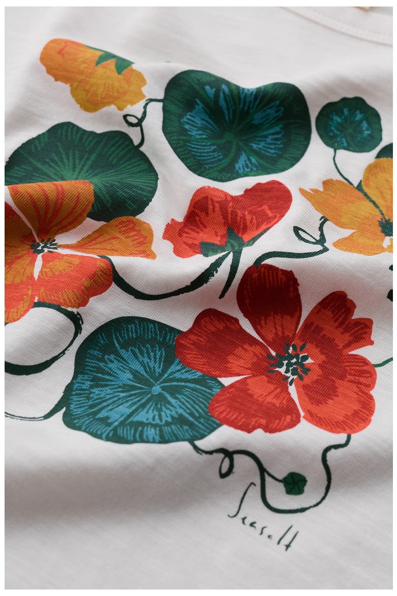 Organic Cotton Printing Ink T-Shirt, Alternate, color, NASTURTIUM PAINTING CHALK