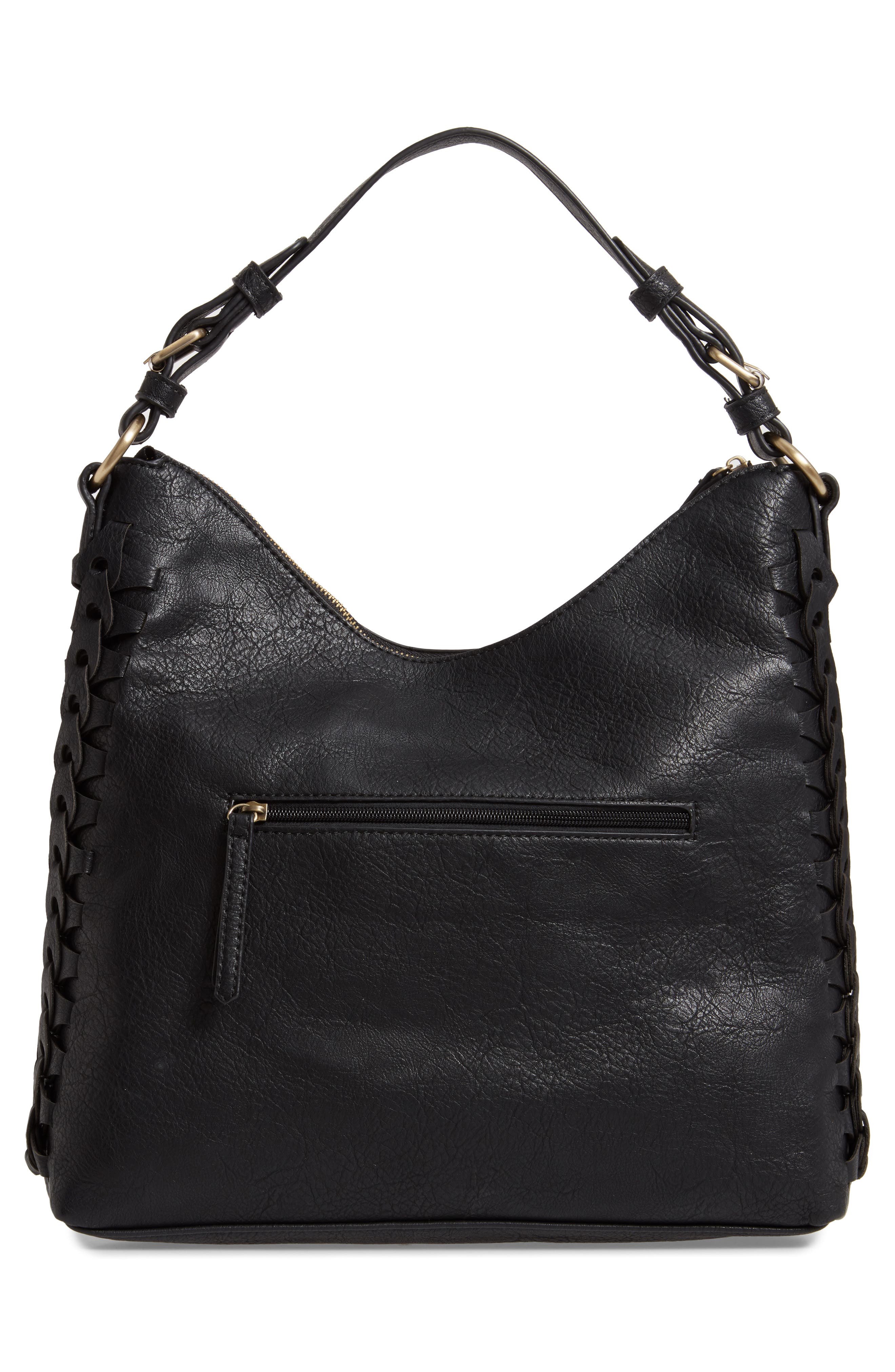 Sondra Roberts Faux Leather Hobo, Alternate, color, 
