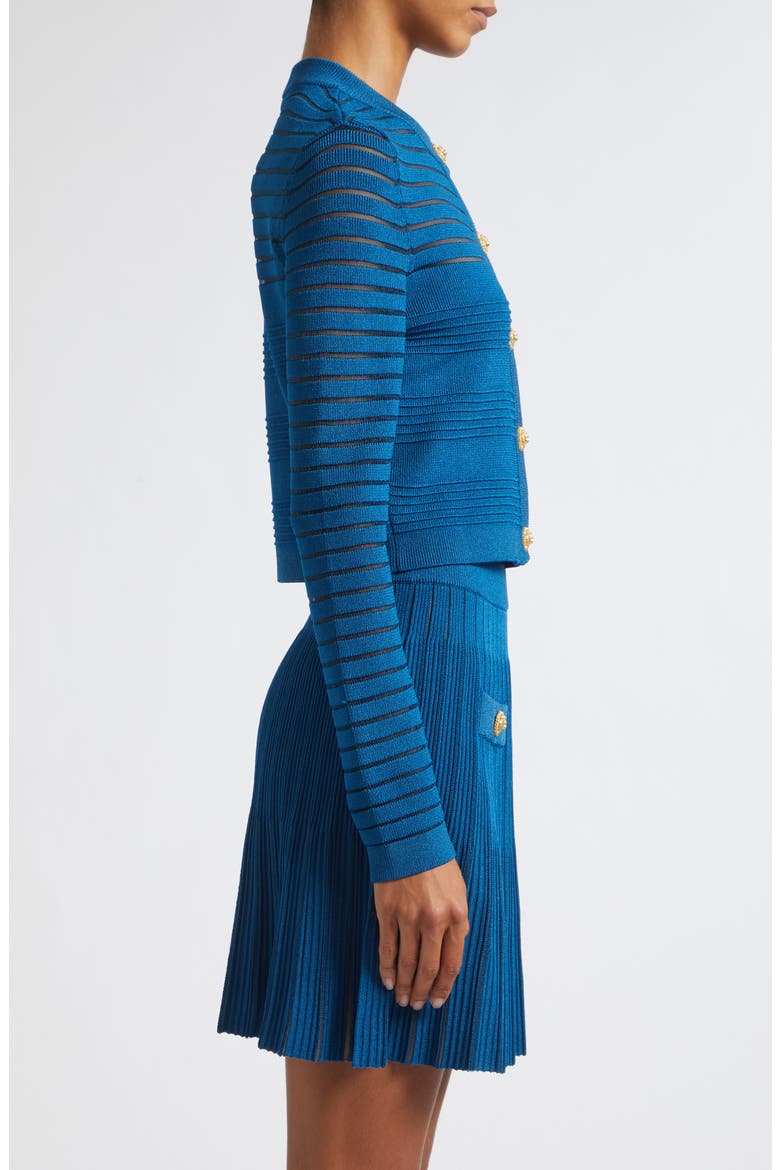 Ottoman Stripe Cardigan, Alternate, color, 6BR NIGHT BLUE