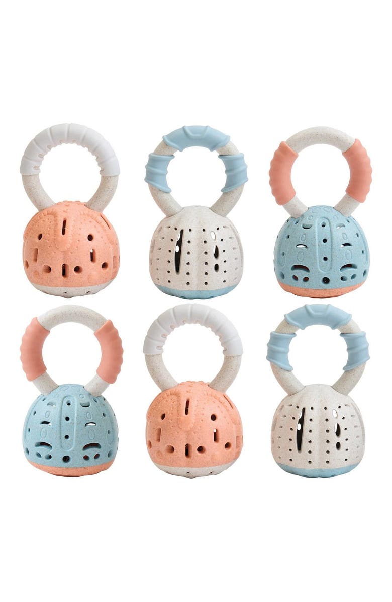 Kaplan Early Learning Company Shell Bell Shakers - Set of 6, Main, color, Multicolored