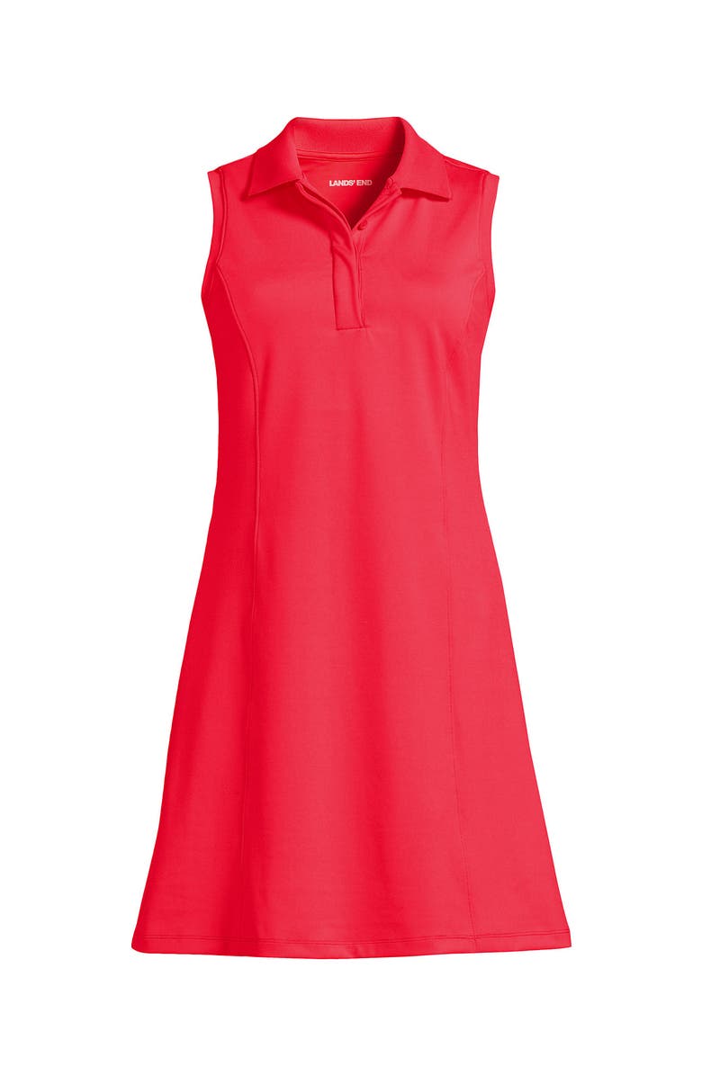 Lands' End High Impact Sleeveless Polo Dress, Alternate, color, 