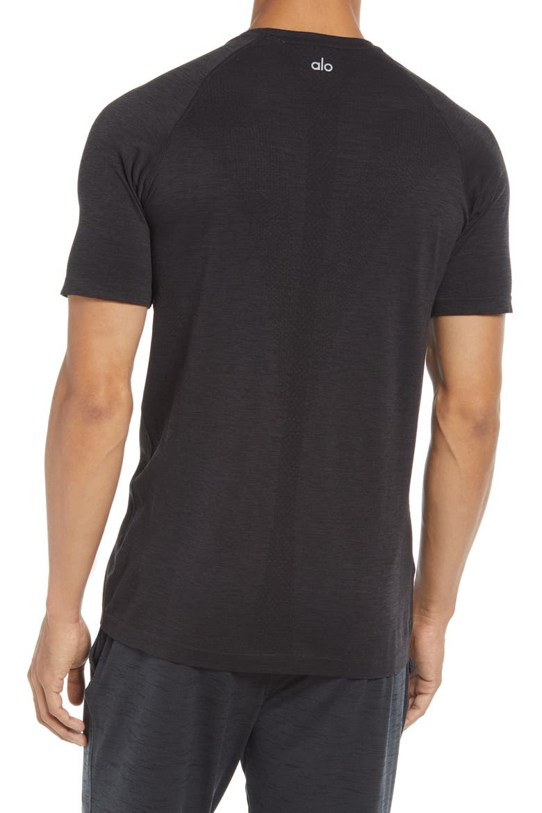 Amplify Seamless Technical T-Shirt, Alternate, color, BLACK HEATHER