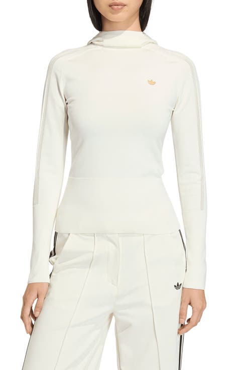 Hooded Logo Knit Sweater