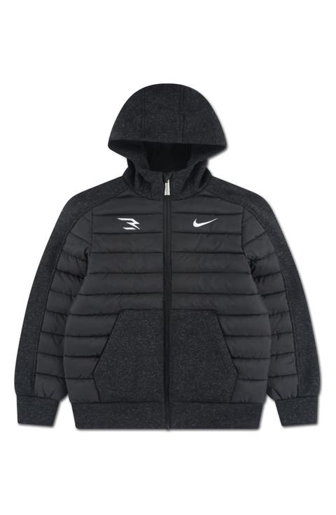 Kids' Hybrid Hooded Puffer Jacket