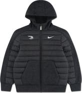 3 Brand Kids' Hybrid Hooded Puffer Jacket