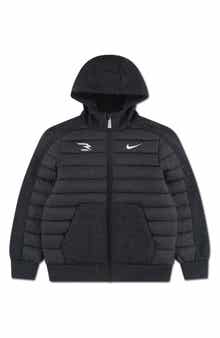 Kids' Hybrid Hooded Puffer Jacket