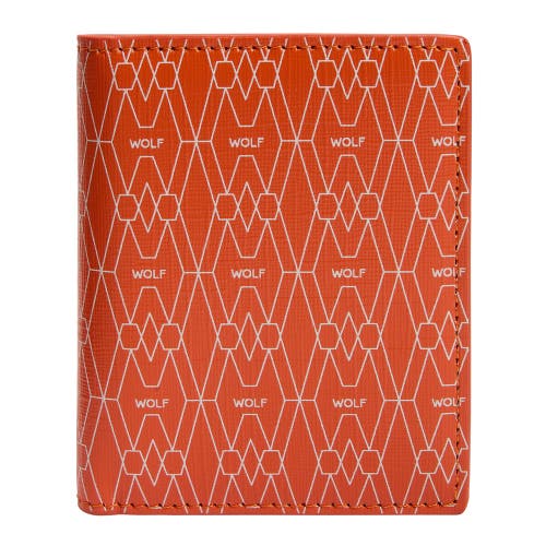 Wolf Signature Id Card Case In Orange