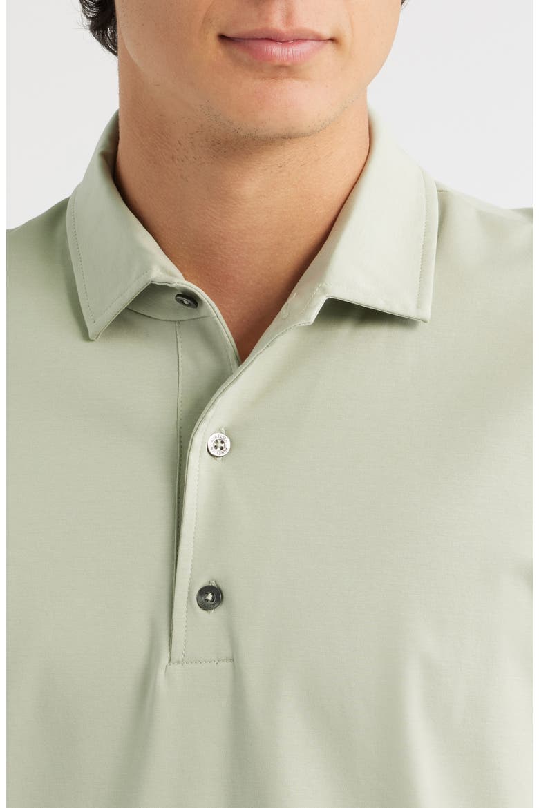 AUR1 Solid Cotton Polo, Alternate, color, OLIVE