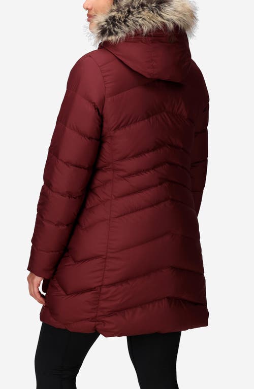 Marmot Montreal 700 Fill Power Down Parka In Burgundy