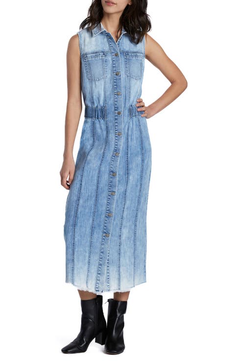 Alice Sleeveless Denim Shirtdress