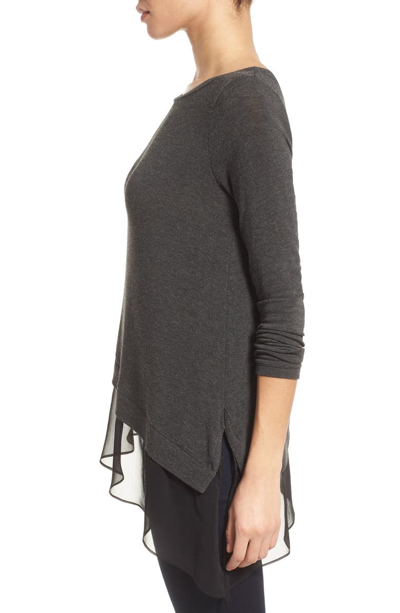 Matty M Asymmetrical Hem Layer Look Top, Alternate, color, 