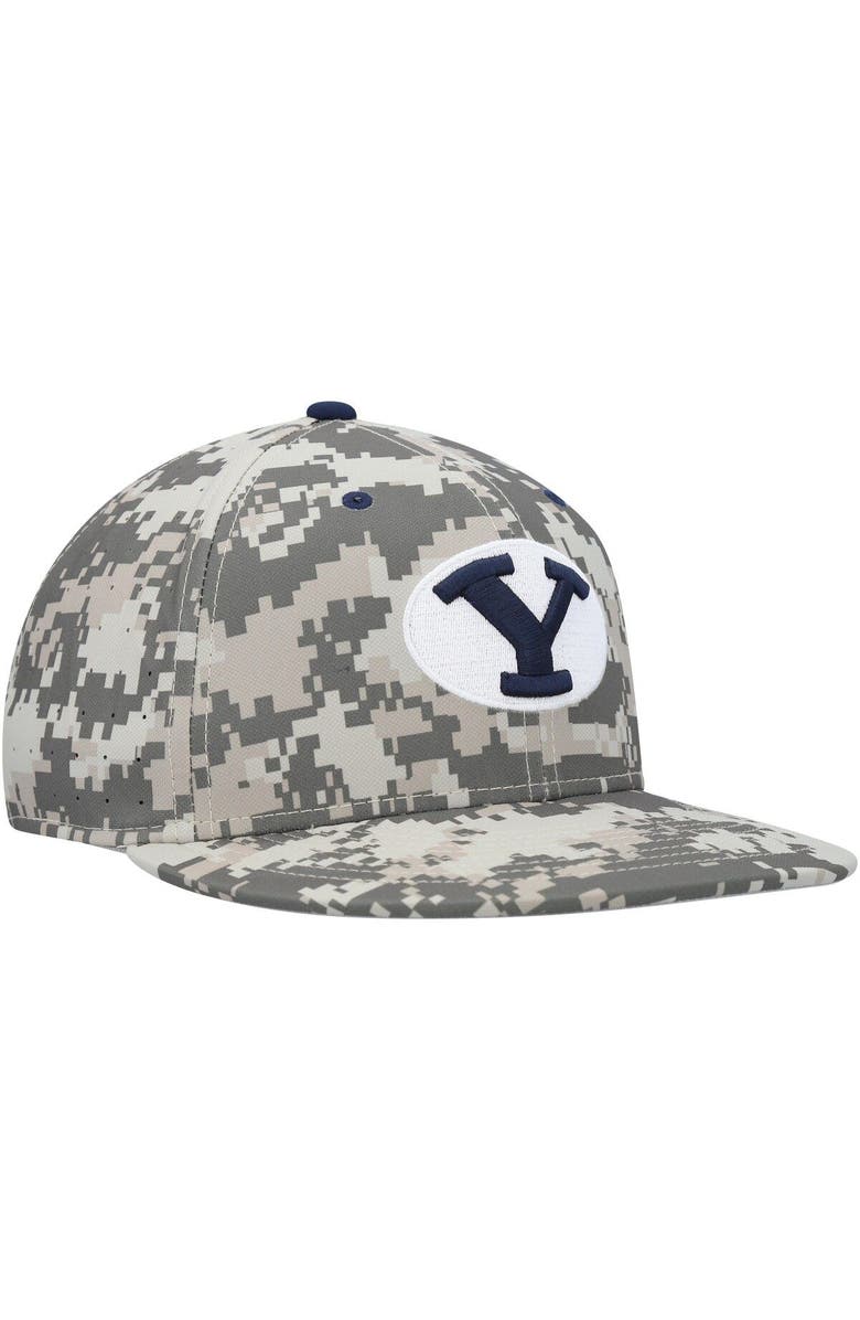 Nike Men's Nike Camo BYU Cougars Aero True Baseball Performance Fitted Hat, Alternate, color, 