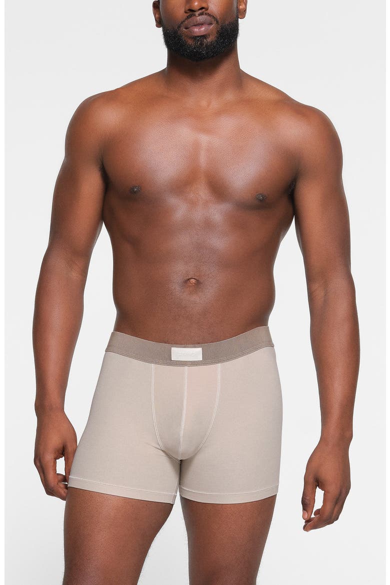 3-Pack 3-Inch Cotton & Modal Blend Boxer Briefs, Alternate, color, STONE MULTI