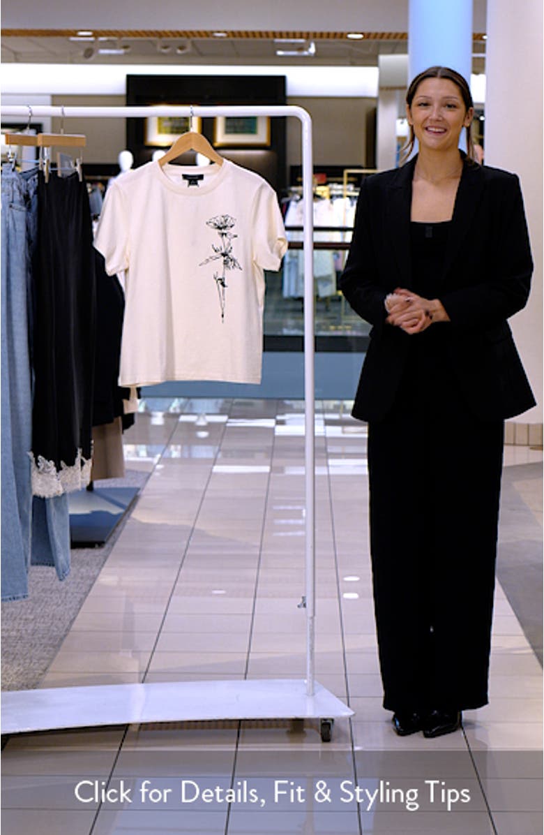 Timeless Floral Organic Cotton Graphic T-Shirt, sales video thumbnail