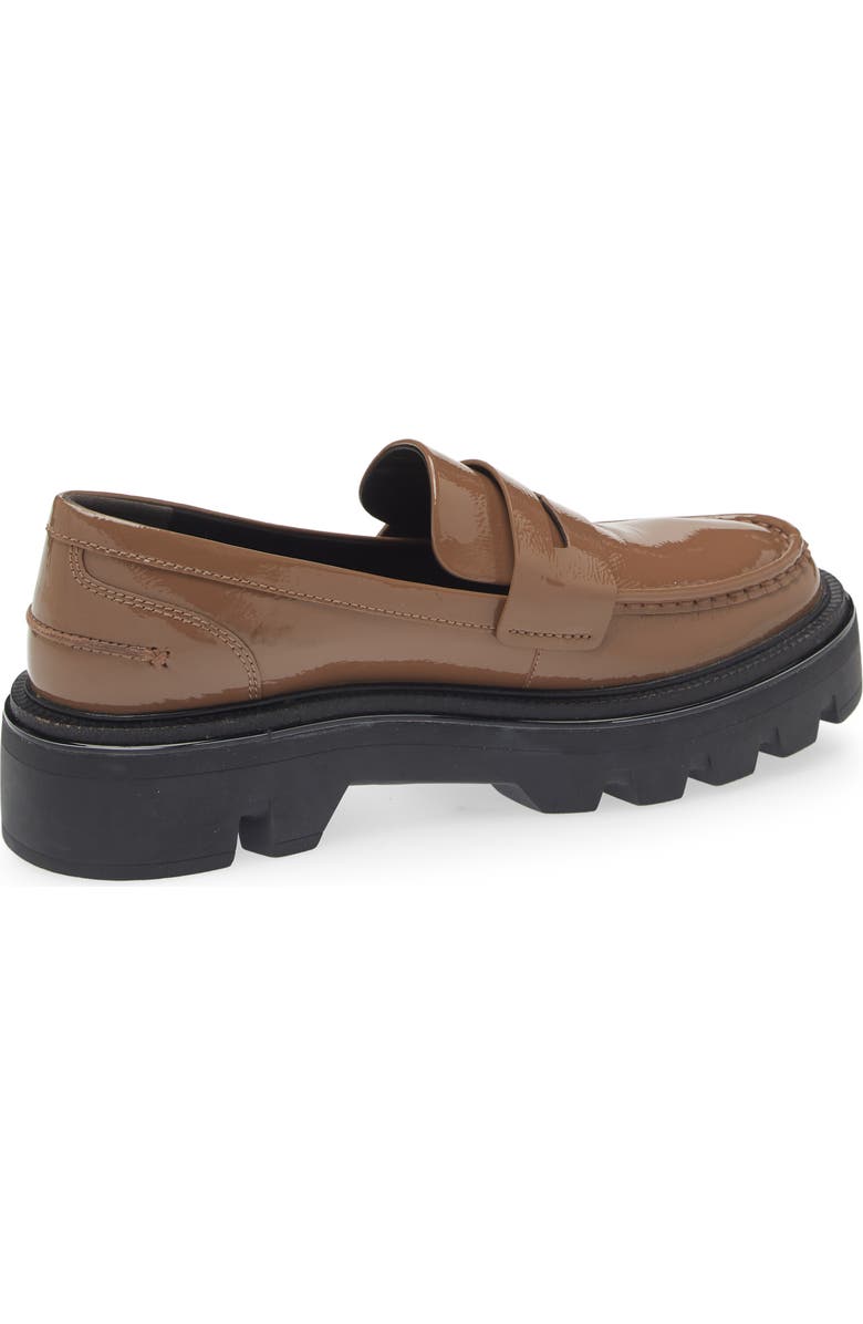 rag & bone Quinn Platform Penny Loafer, Alternate, color, Taupept