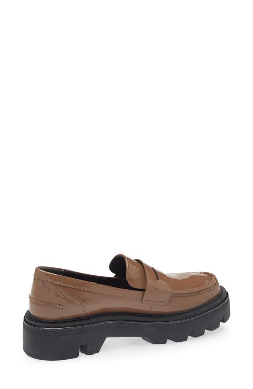 Rag & Bone Quinn Platform Penny Loafer In Taupept