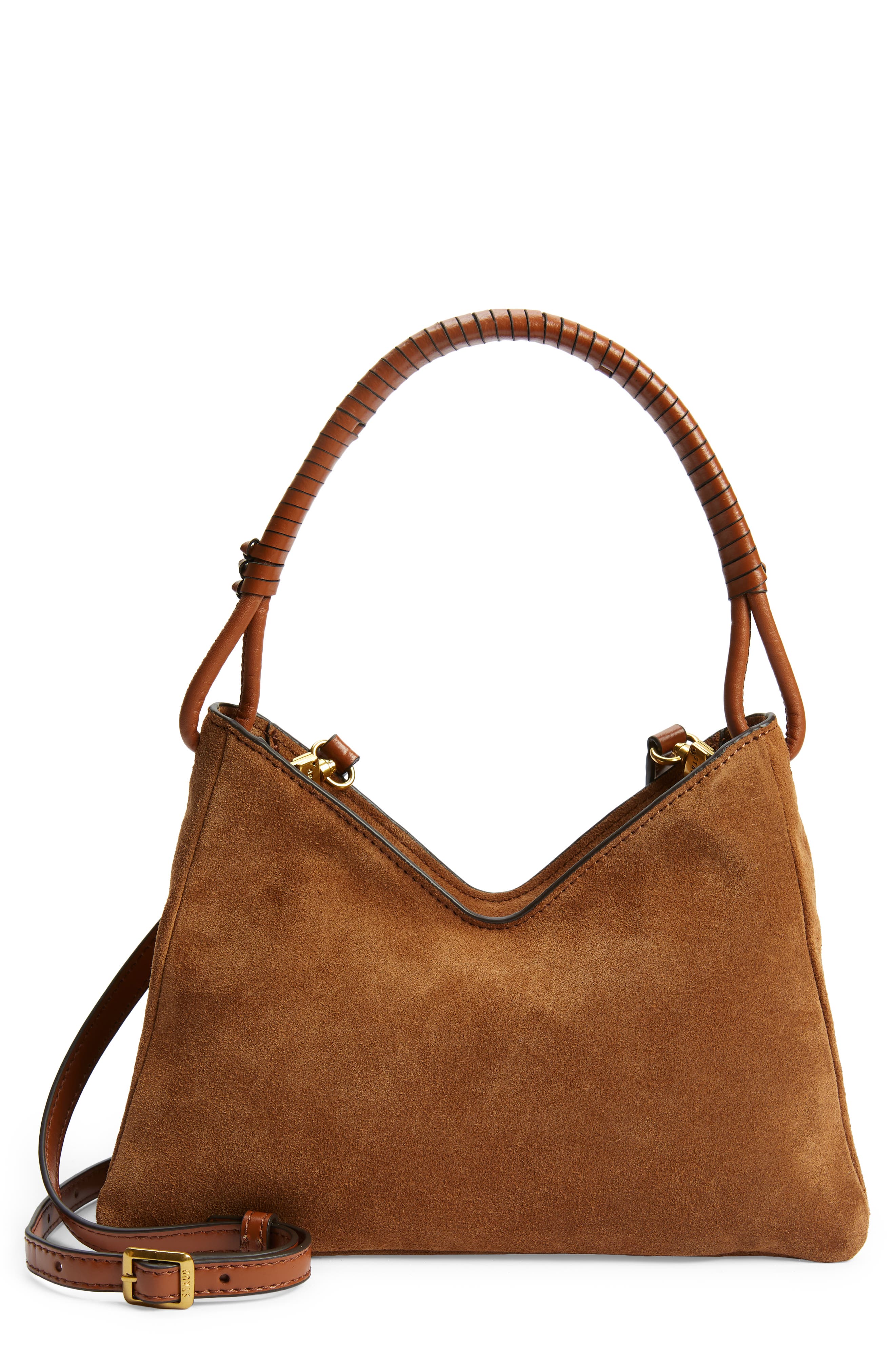 STAUD Valerie Shoulder Bag, Main, color, Tan