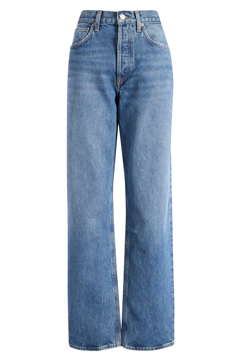 Kelly Ultrahigh Waist Straight Leg Jeans, Alternate, color, ESSENCE