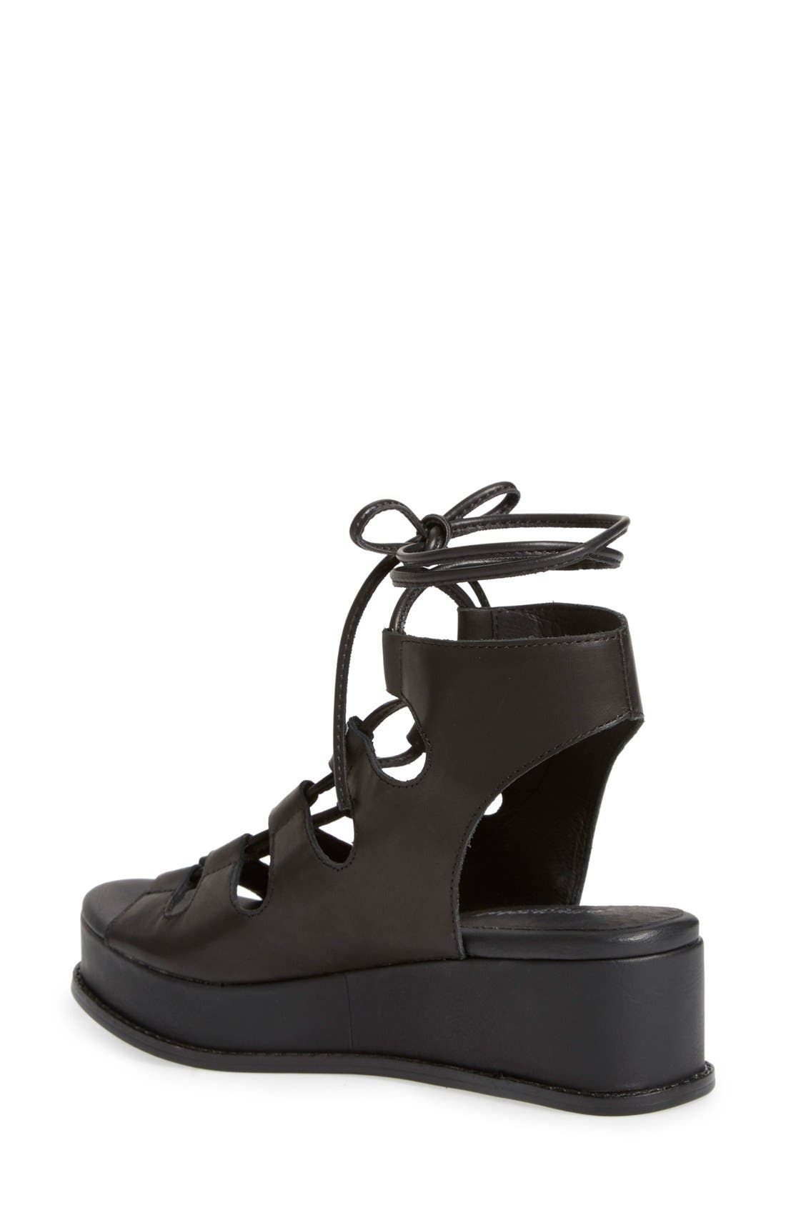 Jeffrey Campbell 'Ximeno' Platform Ghillie Sandal, Alternate, color, 