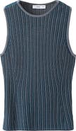 MANGO Ribbed Open Back Top