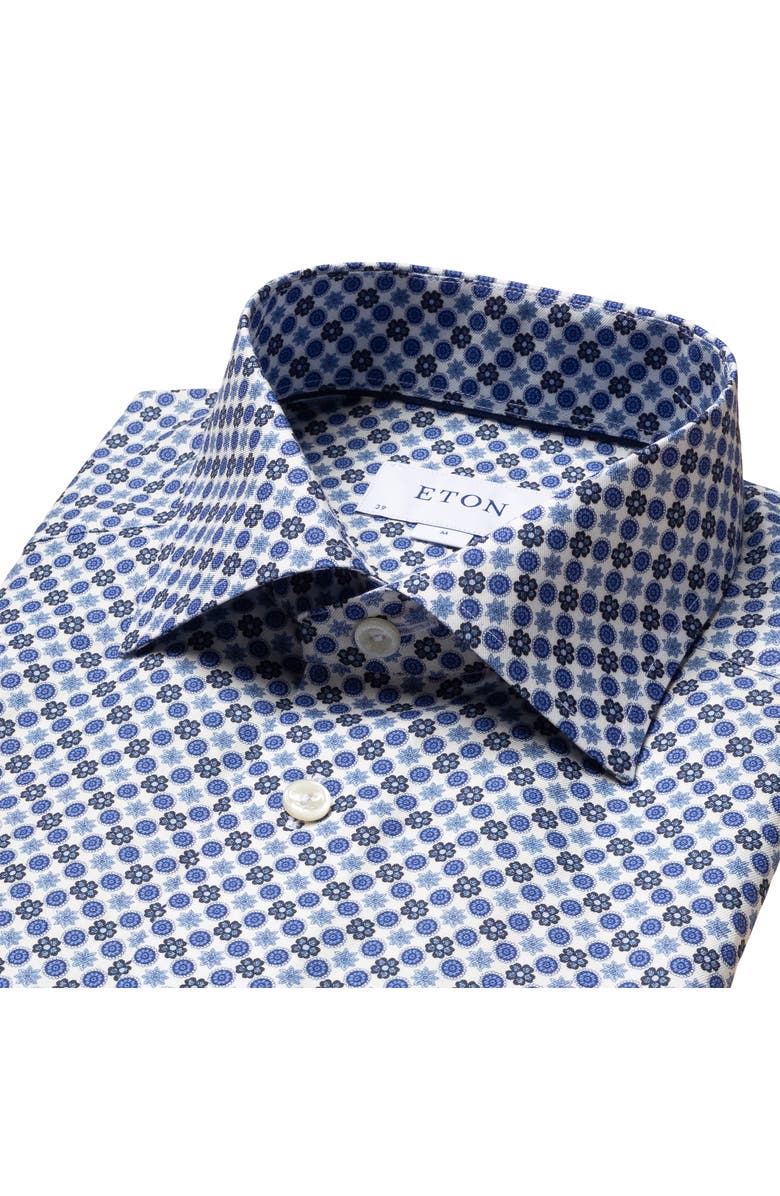 Eton Slim Fit Medallion Dress Shirt, Alternate, color,
