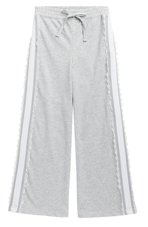 Kids' Lace Trim Sweatpants (Big Kid)