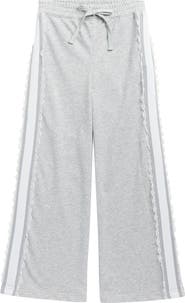 Tractr Kids' Lace Trim Sweatpants